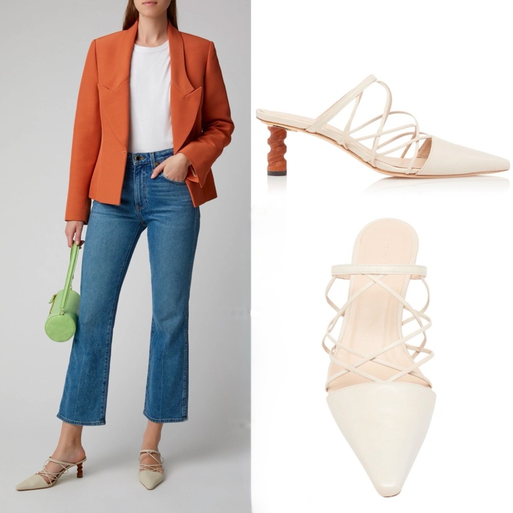 Rejina Pyo Lisa Leather Pump Mules